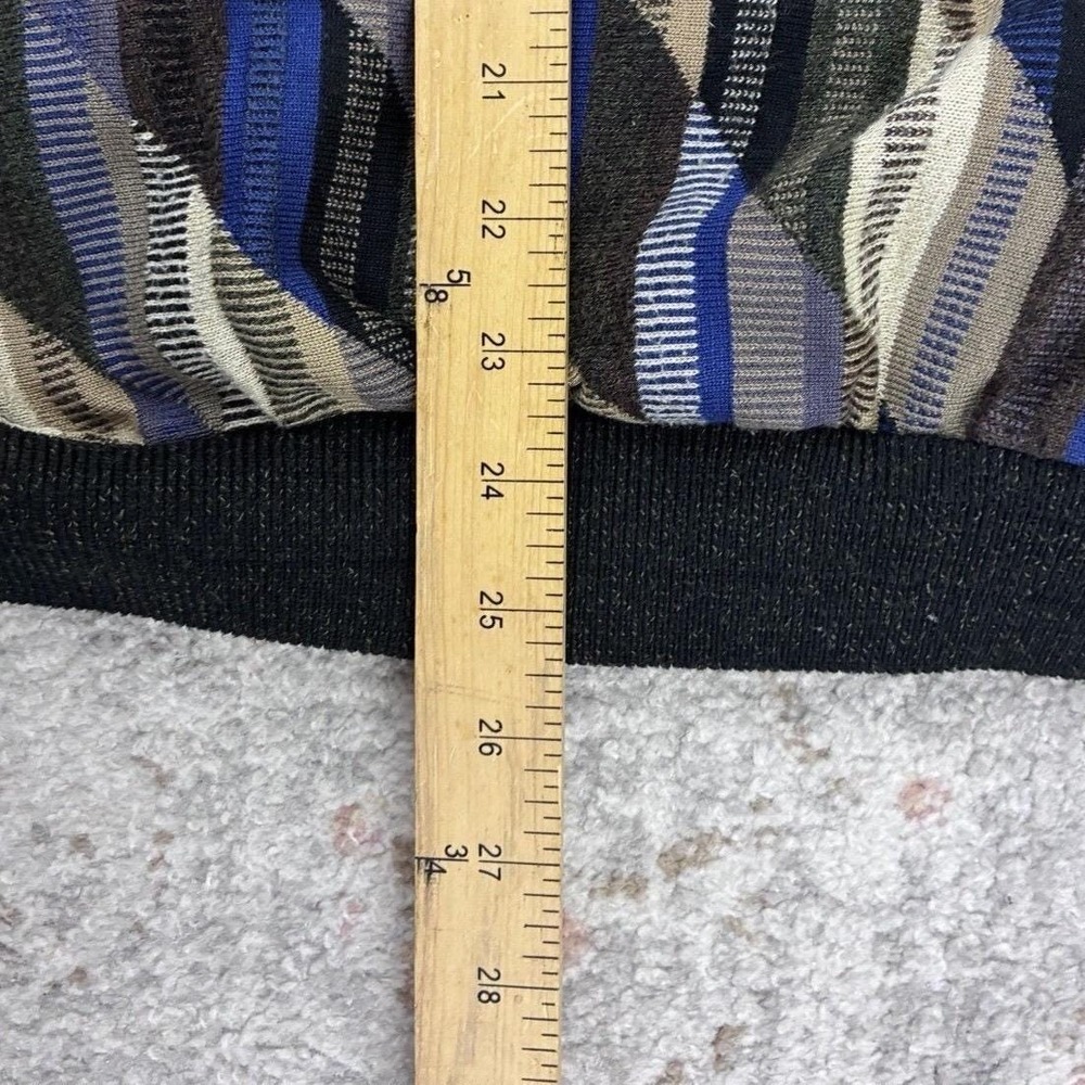 90s Coogi Style Tundra Canada 3D Knit Sweater Men 2XL Geometric Textured Heavy - Picture 6 of 7